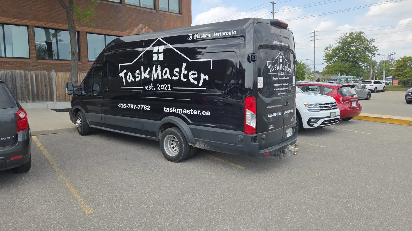 Our branded service truck at a property.